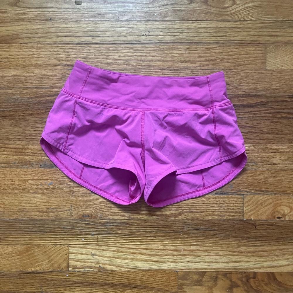 lululemon athletica Vibrant Pink Athletic Shorts